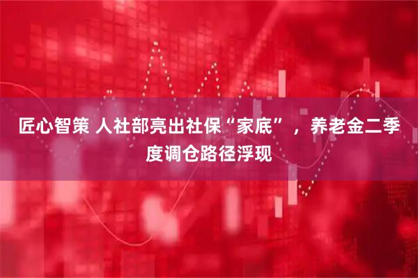 匠心智策 人社部亮出社保“家底” ，养老金二季度调仓路径浮现